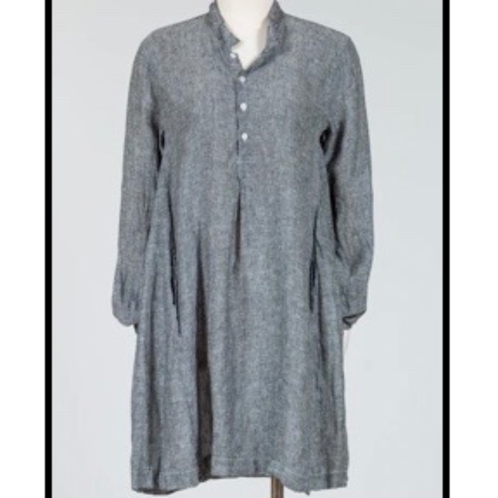 CP Shades Jasmine Tunic, Black Chambray, Size Large